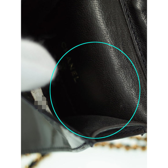 Chanel Coco Mark Chain Mini Pouch Shoulder Bag Black - Picture 8 of 9